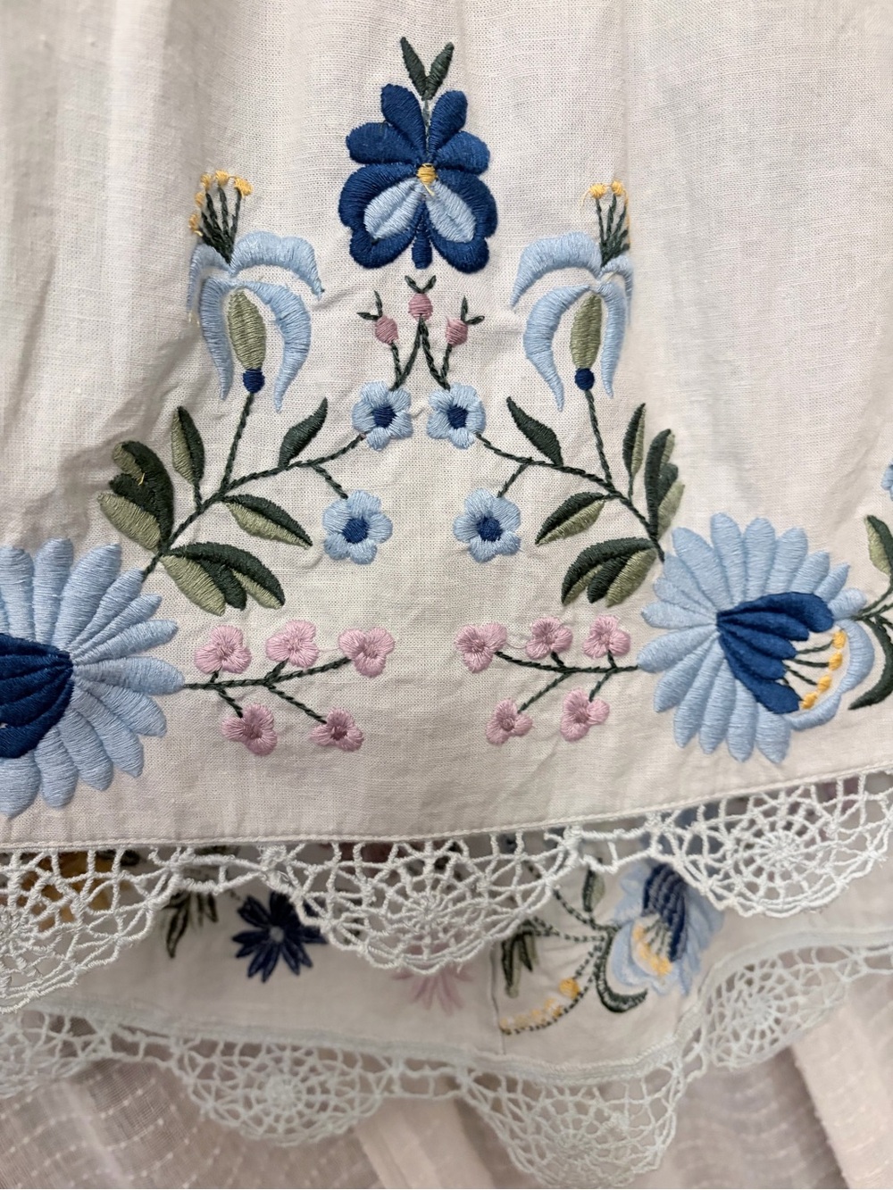 SEA Celia Embroidery Dress in Sky NWT Medium - Picture 4 of 10